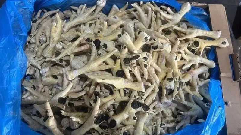 Dismantling a Smuggling Ring of Over 10,000 Tons of 'Dirty' Chicken Feet